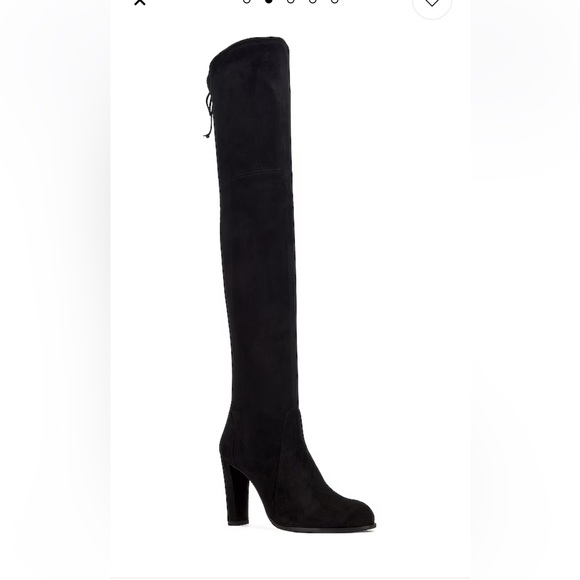 Stuart Weitzman 'Highland' Over the Knee Boot - 6 M - BLACK SUEDE - Picture 2 of 2